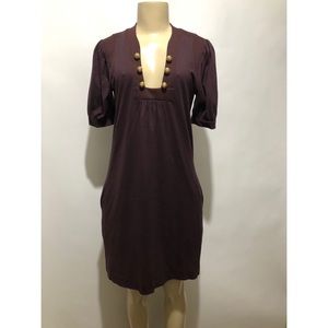 See By Chloe Burgundy Size 4 Shift Short Dress